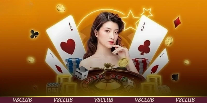 Hàng loạt trò chơi đánh bài thú vị tại V8CLUB